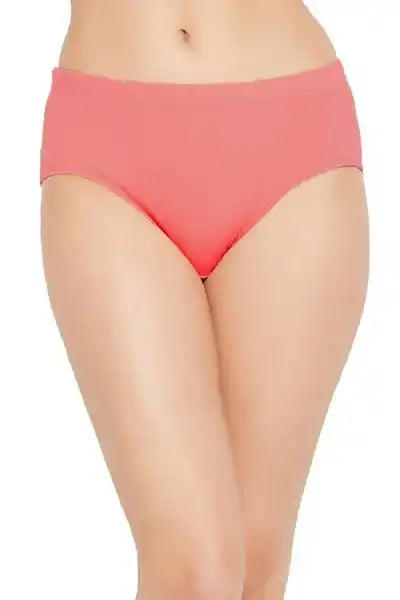 Joomie Cotton Classic Antimicrobial Hipster Panty Soft, Breathable & Stain-Resistant Everyday Comfort (Pack of 3)